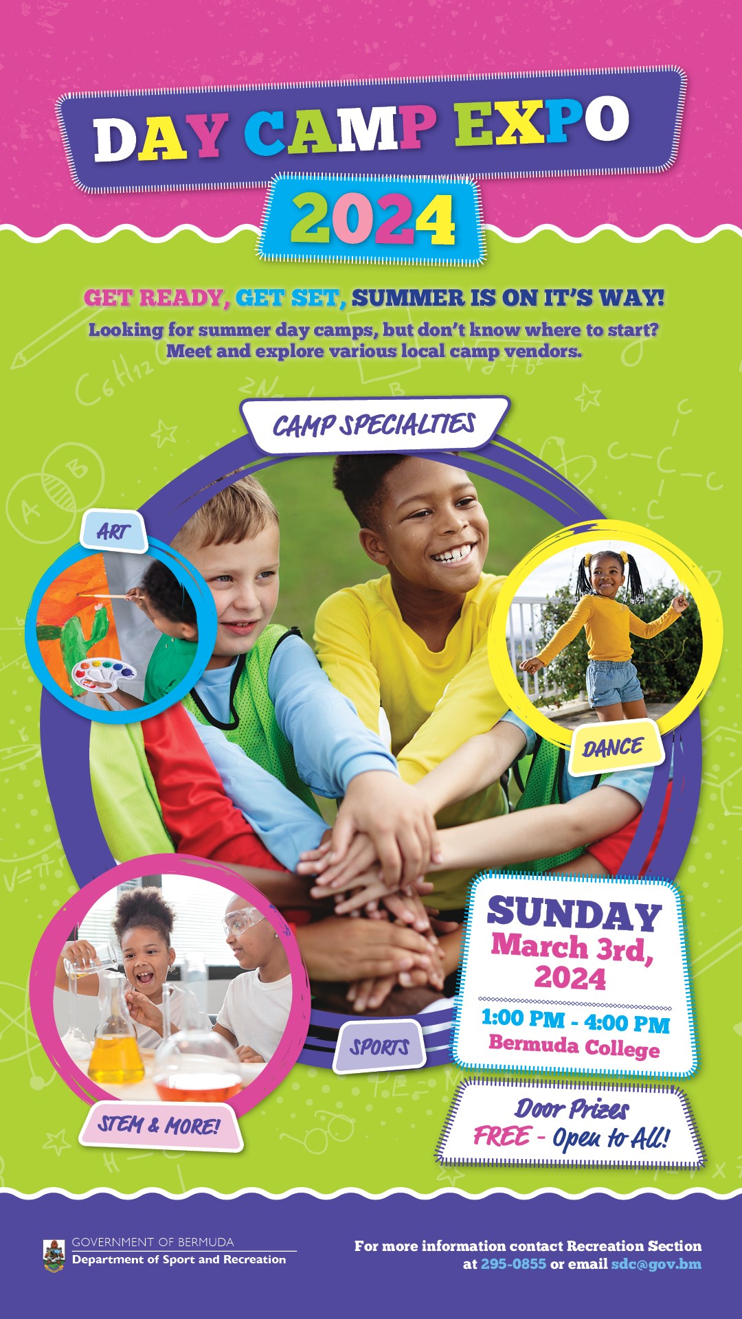 Department of Sport and Recreation Presents the 2024 Day Camp Expo Government of Bermuda